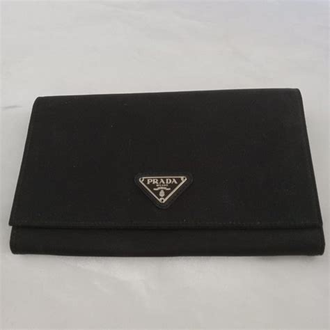 Prada Nylon M608 Tessuto Nylon Flap Wallet with Authenticity Card